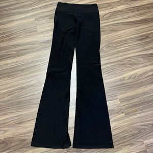 Lululemon sz 2 black flare leggings wide leg reversible